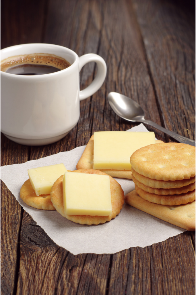 Crackers and cheese