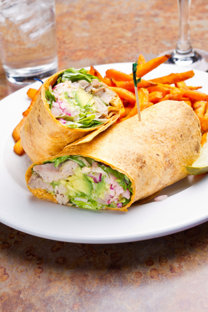 Tuna salad wraps