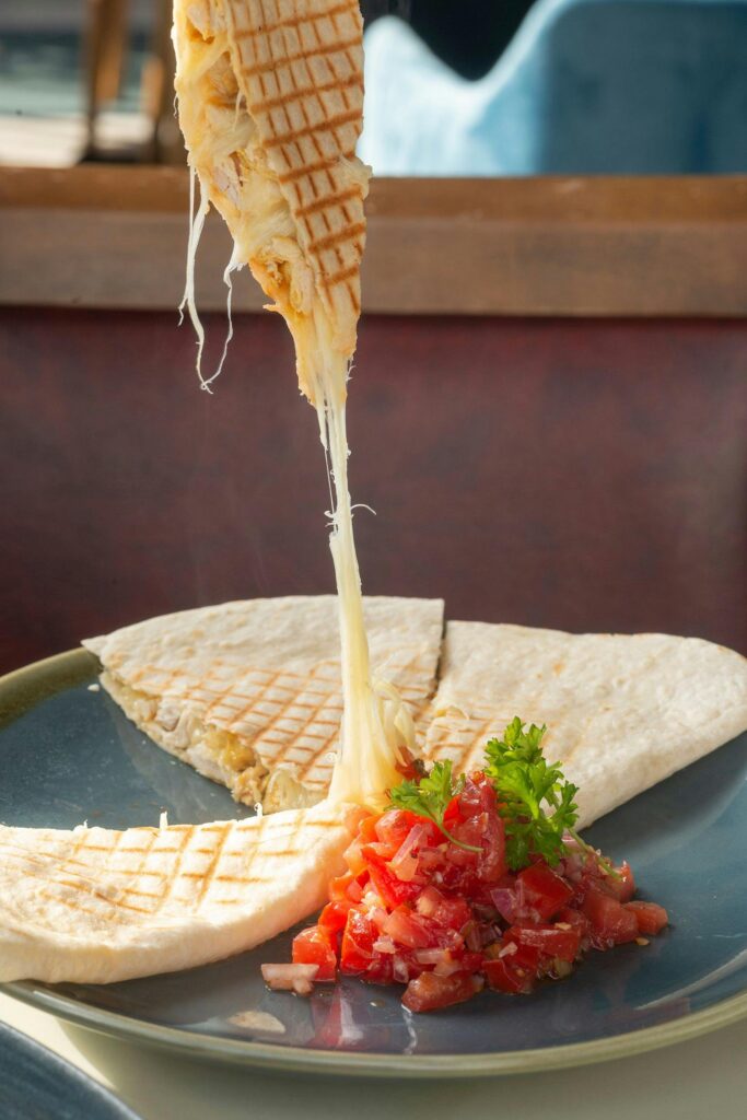 Cheesy quesadillas 