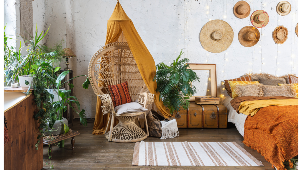 Boho dorm room