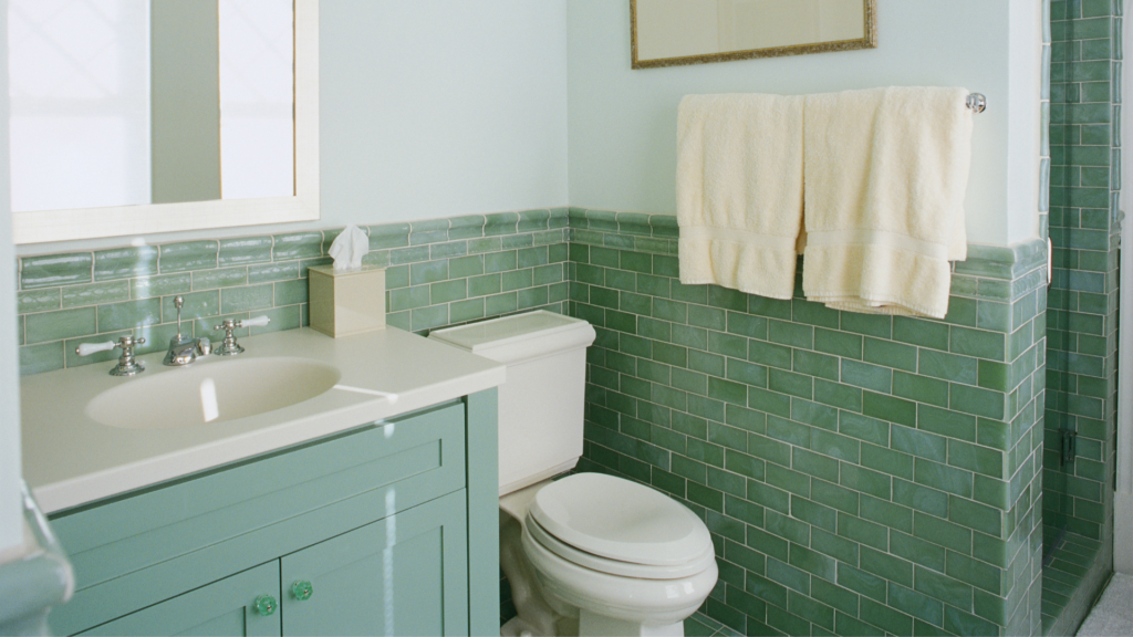 Dorm bathroom.