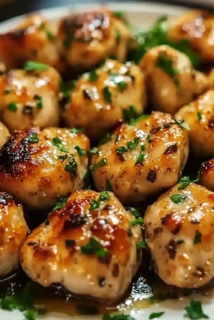 Garlic butter chicken bites