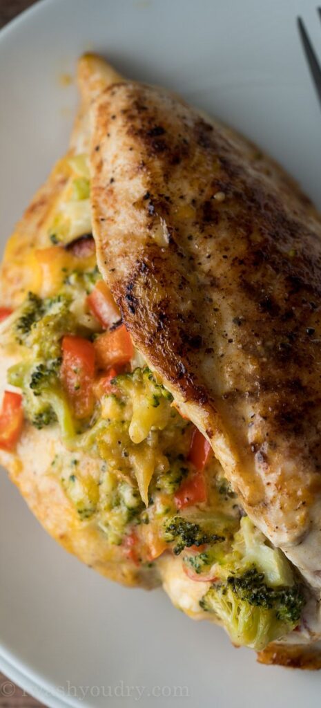 Broccoli stuffed chicken