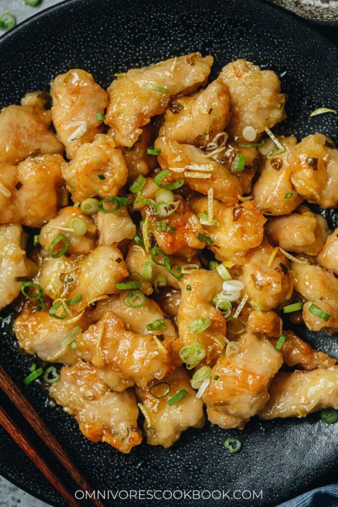 Chinese lemon chicken.