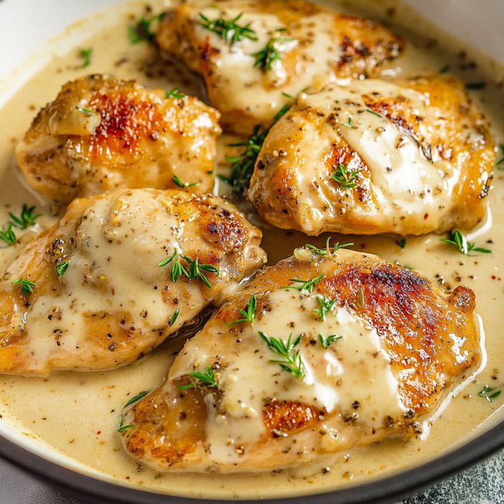 Creamy garlic chicken