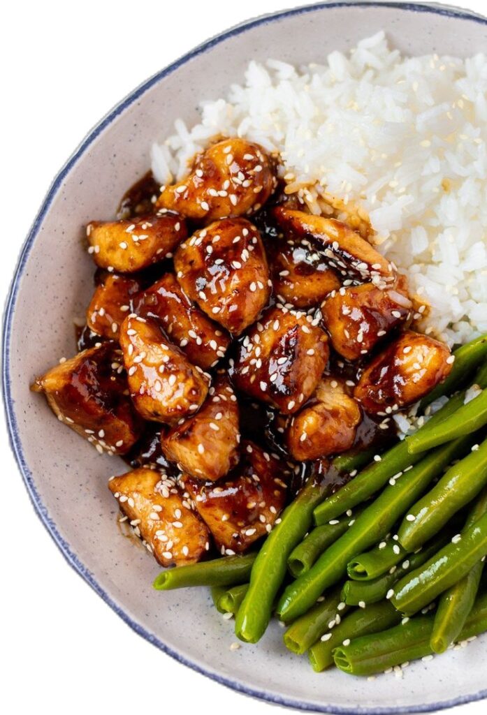 Healthy sesame chicken