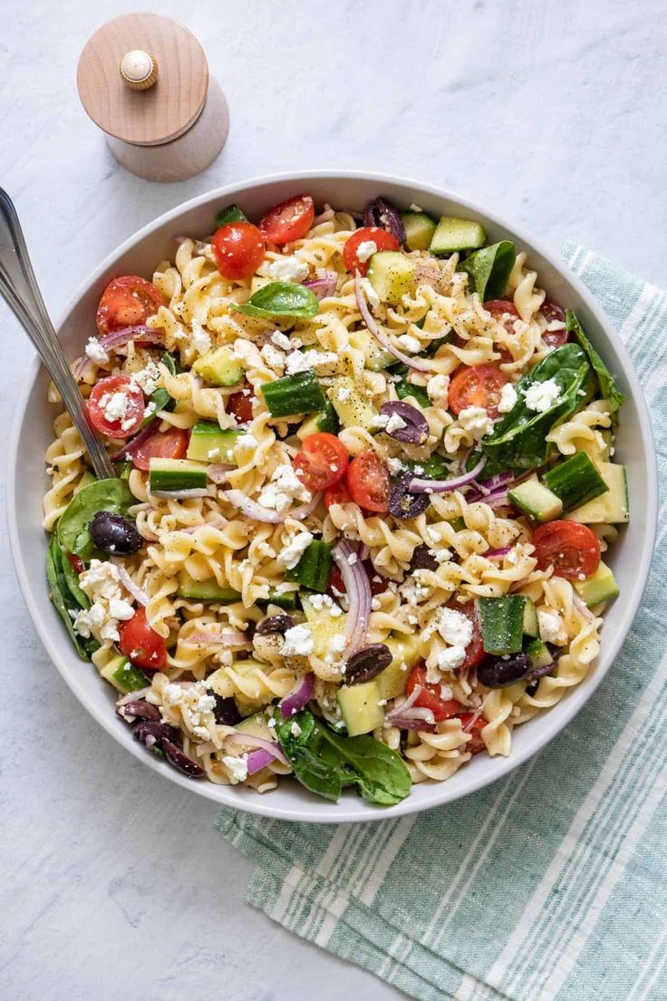 Mediterranean pasta salad