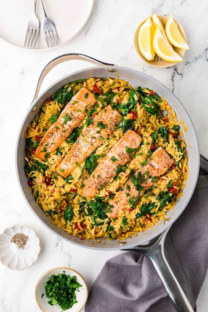 One skillet salmon
