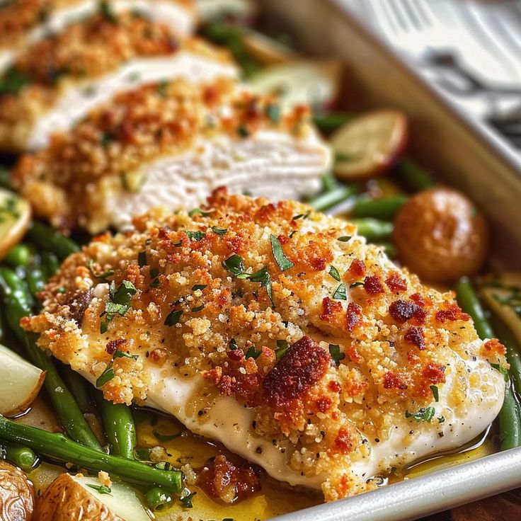 Parmesan crusted chicken 