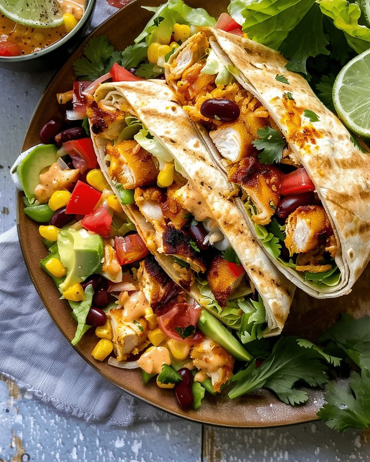 Southwest chicken wrap