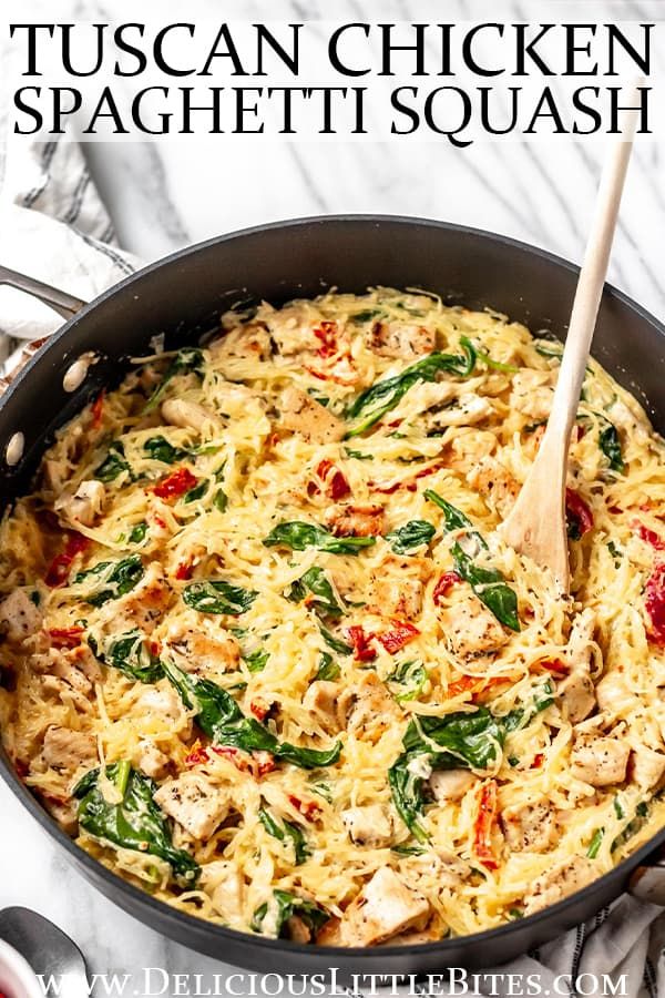 Tuscan Chicken and Spaghetti Squash